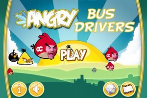 Image of Angry Bus Drivers mock game start screen