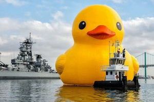 Image of giant inflatable duck