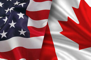 Image of US & Canada flags