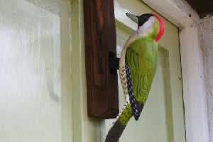 Image of woodpecker door knocker