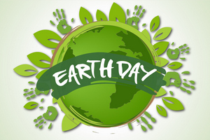 Image of Earth Day buton