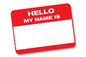 Image of blank name tag